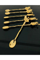 Golden Flower Teaspoon of 6 - Swordslife