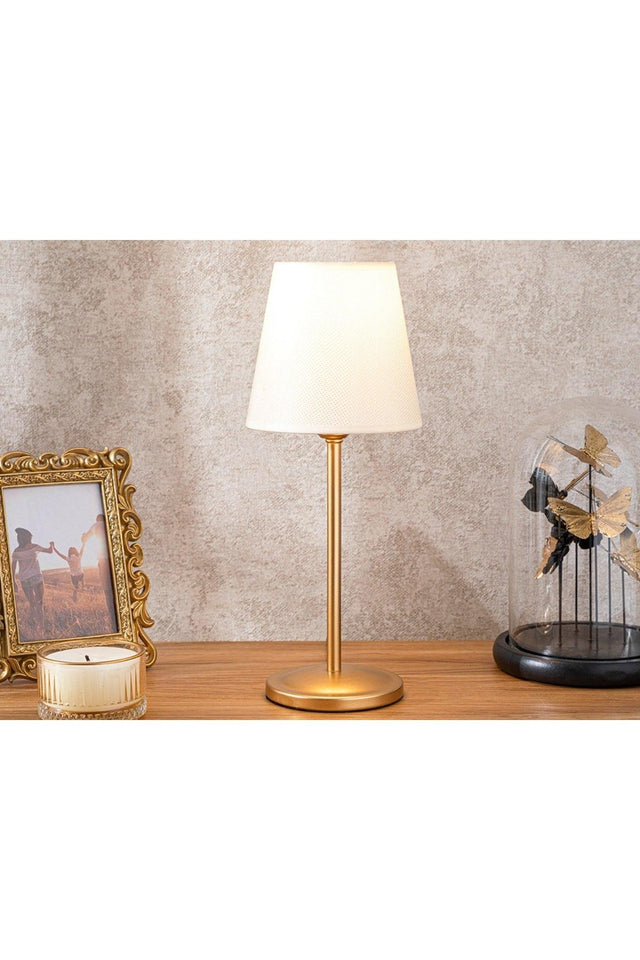 Golden Lampshade 15x38 cm Gold - Swordslife