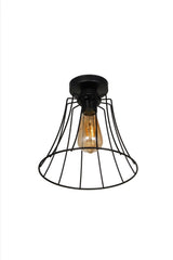 Gorgeous Single Black Ceiling Mount Chandelier - Swordslife