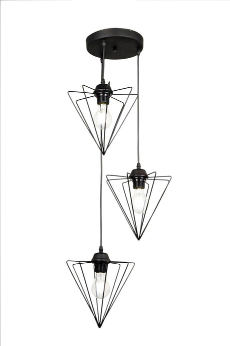 Grand 3rd Black Pendant Chandelier - Swordslife