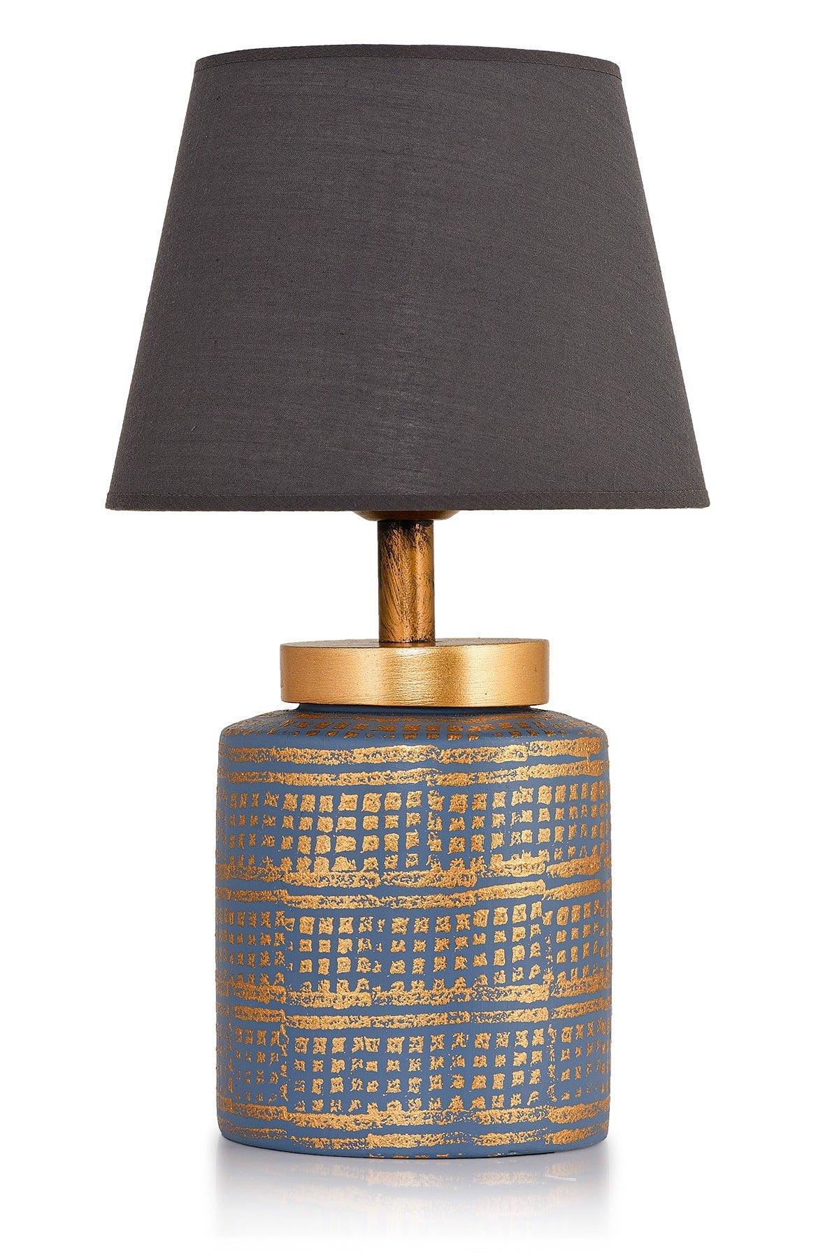 Grande Ceramic Lampshade Blue Gold Srmk-53 - Swordslife