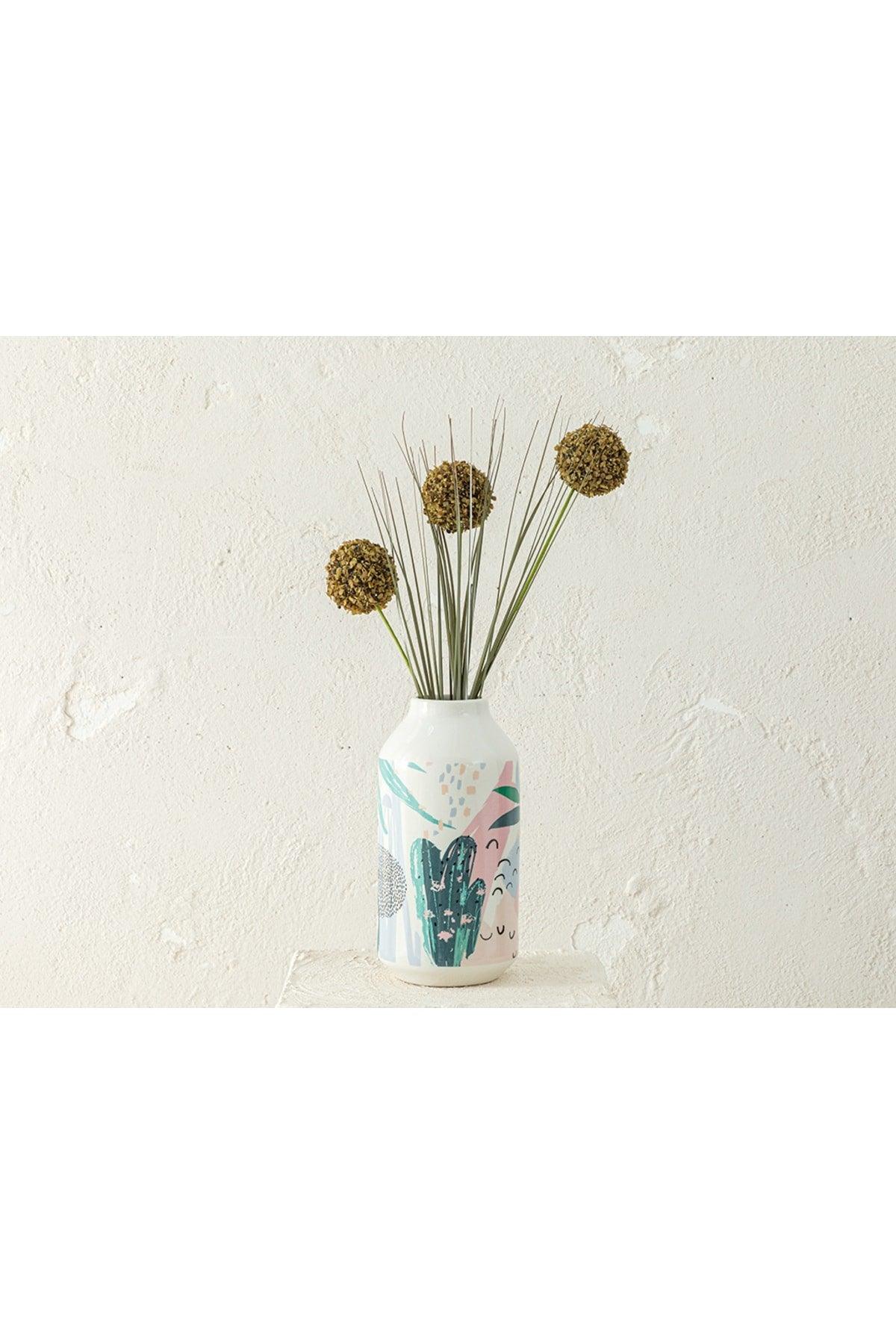 Grass Bush Single Branch Artificial Flower 63 Cm Green