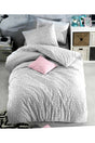 Gray Star Single Duvet Cover Set