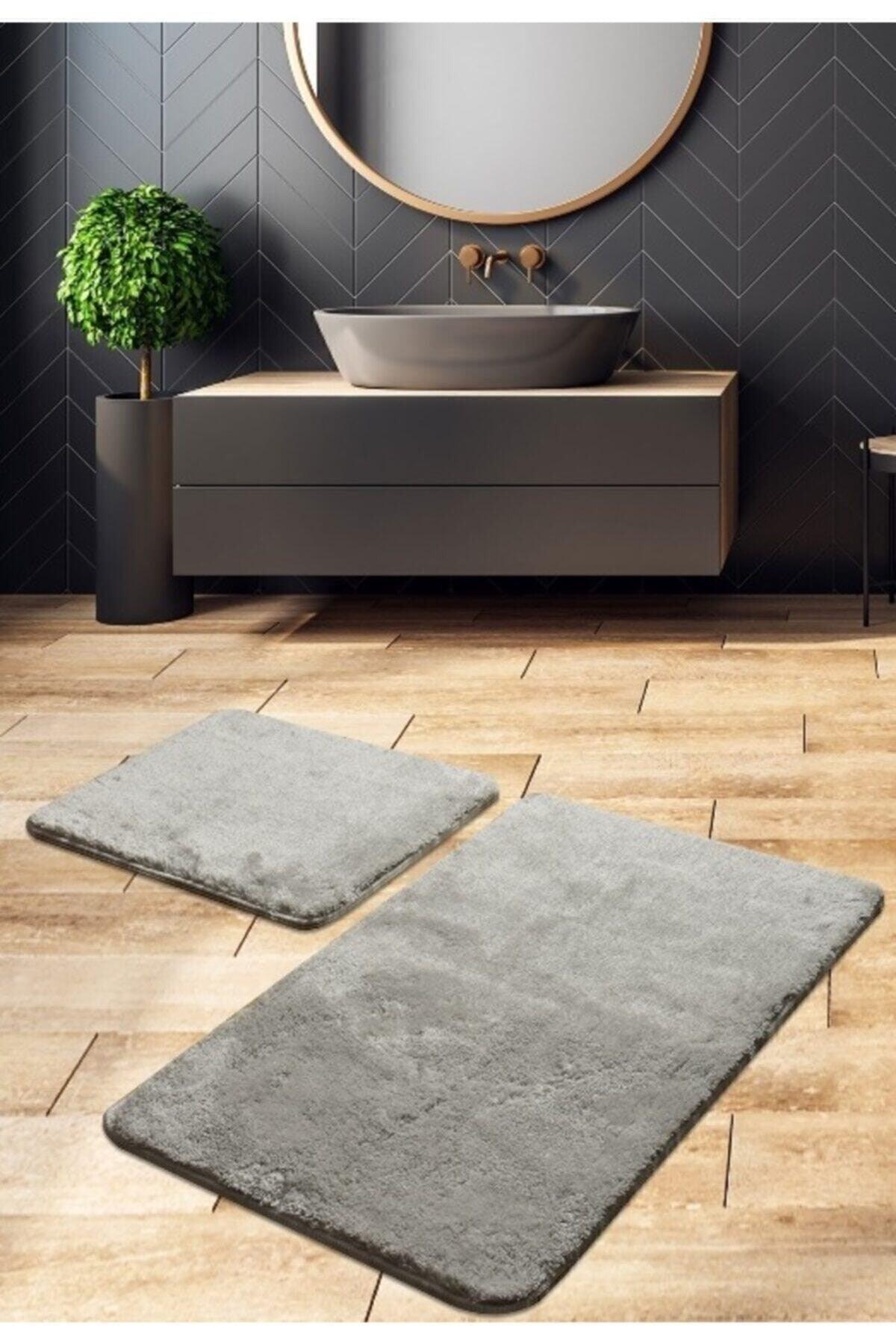 Gray Bath Mat Set of 2