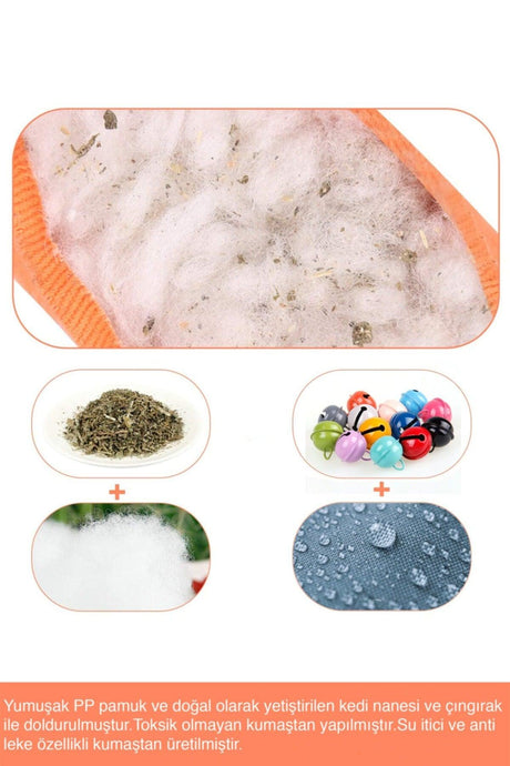 Gray Color Rattle Cat Grass Cat Toy