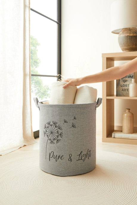 Gray Color Multi-Purpose Organizer Basket // 33x40