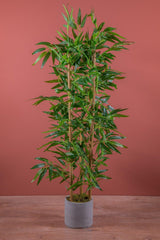 100 Cm Artificial Bamboo Tree in Gray Pot - Swordslife