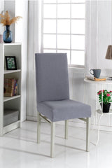 Gray Chair Cover Washable Lycra Flexible Elastic Chair Cover - Swordslife