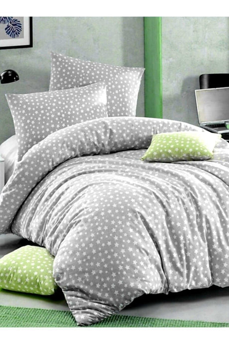 Gray Star Single Duvet Cover Set - Swordslife