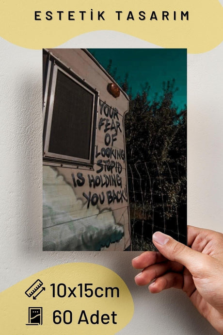 Grunge Poster Set - Collage Set - Room Decor - Wall Poster - Adhesive - Wall Decor - 60 Pieces - Swordslife