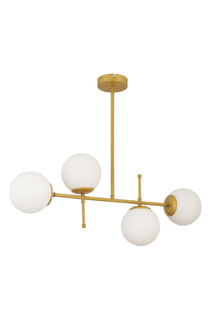 Günay 4Lü Gold Modern Küche Esstisch Schlafzimmer Wohnzimmer Kronleuchter - Swordslife