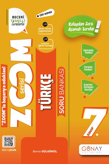 Günay Publications Grade 7 Turkish Zoom Series Question Bank - Swordslife