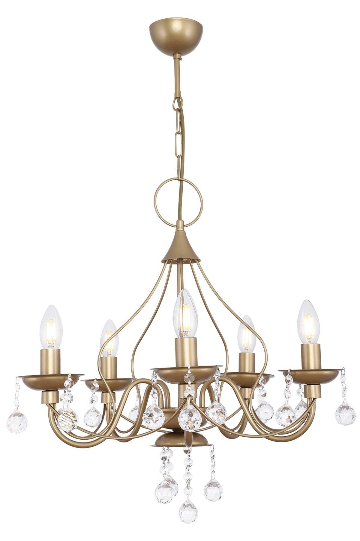 Diary 5 Piece Tumbled Chandelier