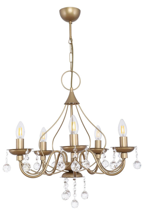 Diary 5 Piece Tumbled Chandelier