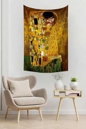 Gustav Klimt Kiss Wall Covering Carpet 140 X 100 Cm-70x100 Cm - Swordslife
