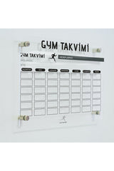 Gym Planning Calendar With Pen And Eraser Gift