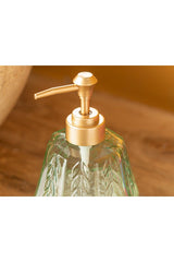 Hailey Glass Bathroom Liquid Soap Dispenser 300 Ml Green