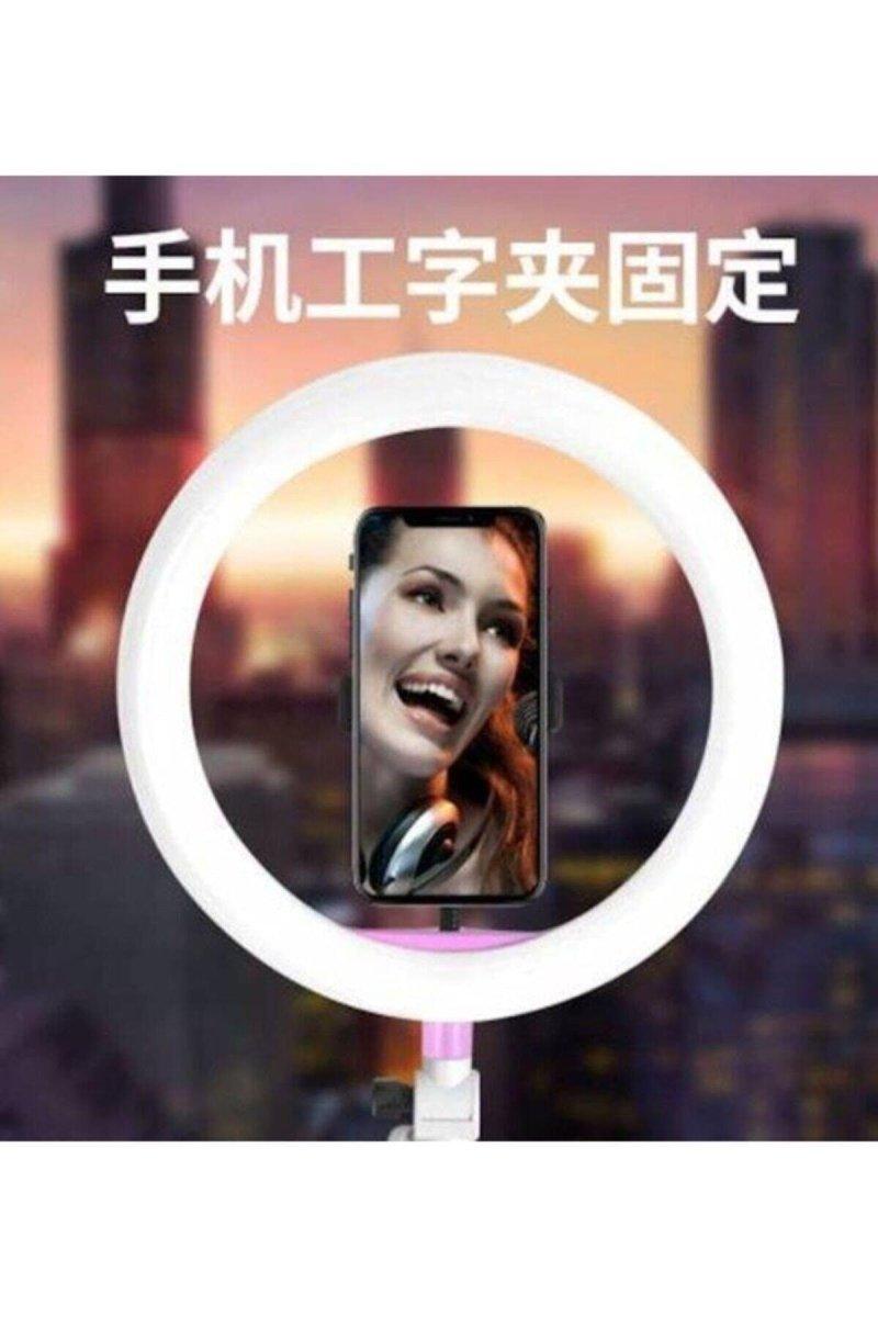 Hairdresser Makeup Shooting Selfie Light Continuous 14 Inch Light 2m Stand - Swordslife