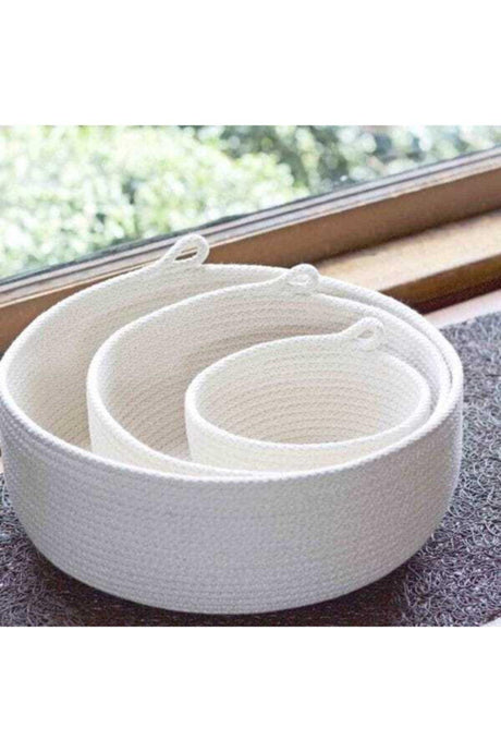 Handmade Decorative Basket Set 3 Pcs