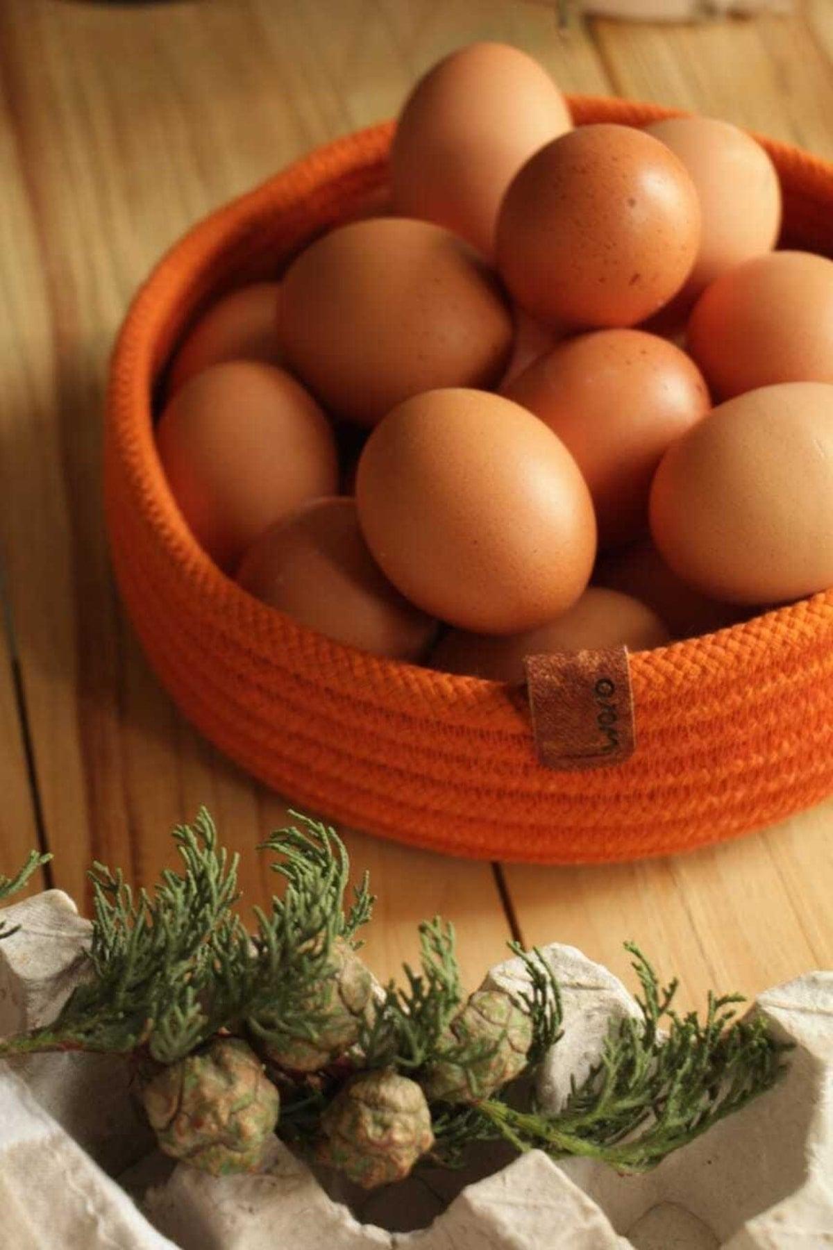 Handmade - 100% Cotton - Tile Color - Round Multi-Purpose Basket - Swordslife