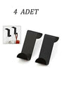 Hanger Behind Door Bathrobe Hanger Kitchen Bathroom Hanger Towel Rack Clothes Hanger 4 pcs - Swordslife