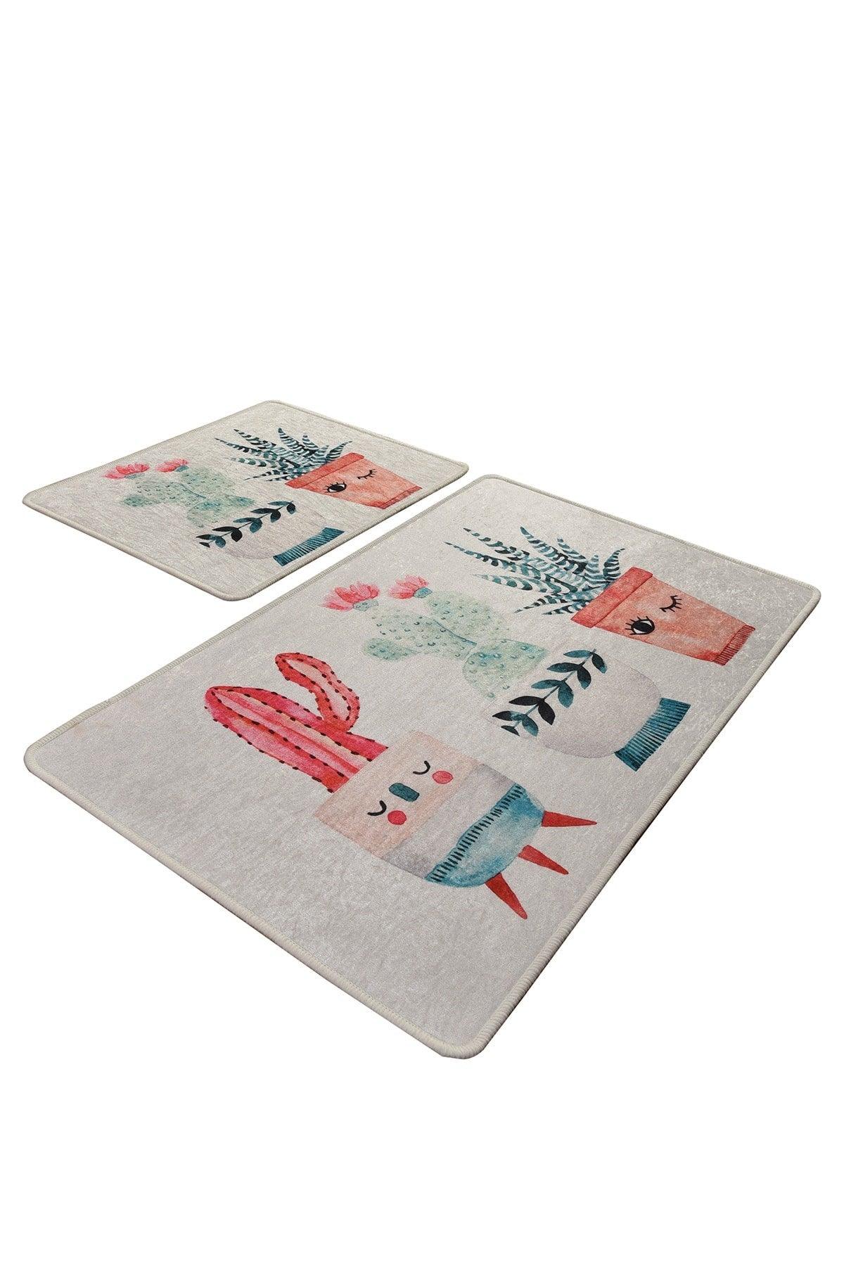 HAPPY CACTUS DJT 2 LI SET Bathroom Carpet, Mat - Swordslife