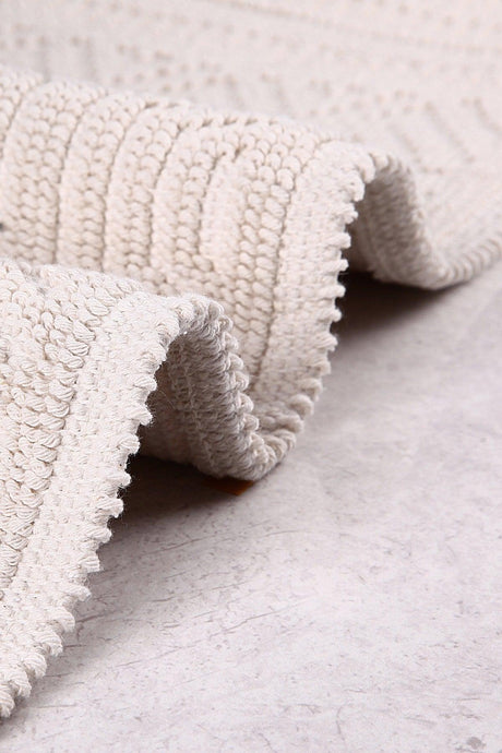 Hat Natural Cotton Bathroom Rug Set