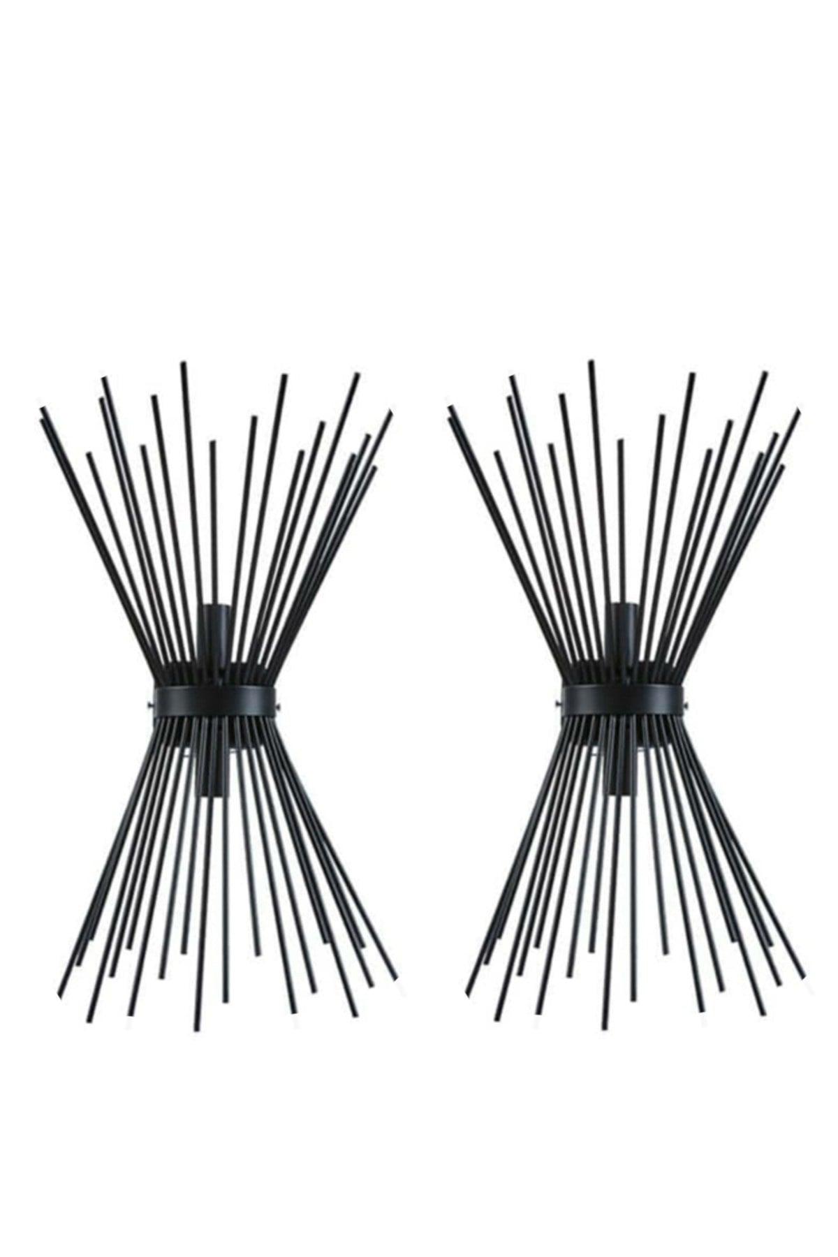 Hedgehog Black Set 2 Wall Sconces (2 PCS) - Swordslife