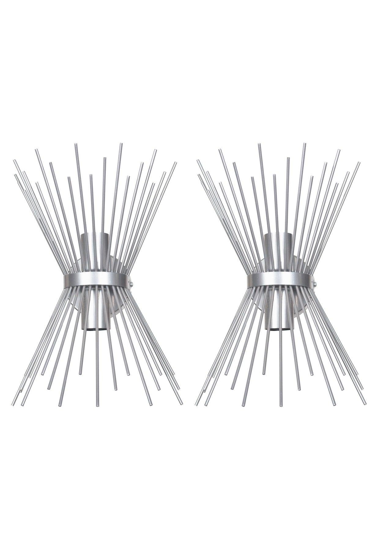 Kirpi Luxury Special Design Gray Color 2 Wall Sconce (2 PCS) - Swordslife