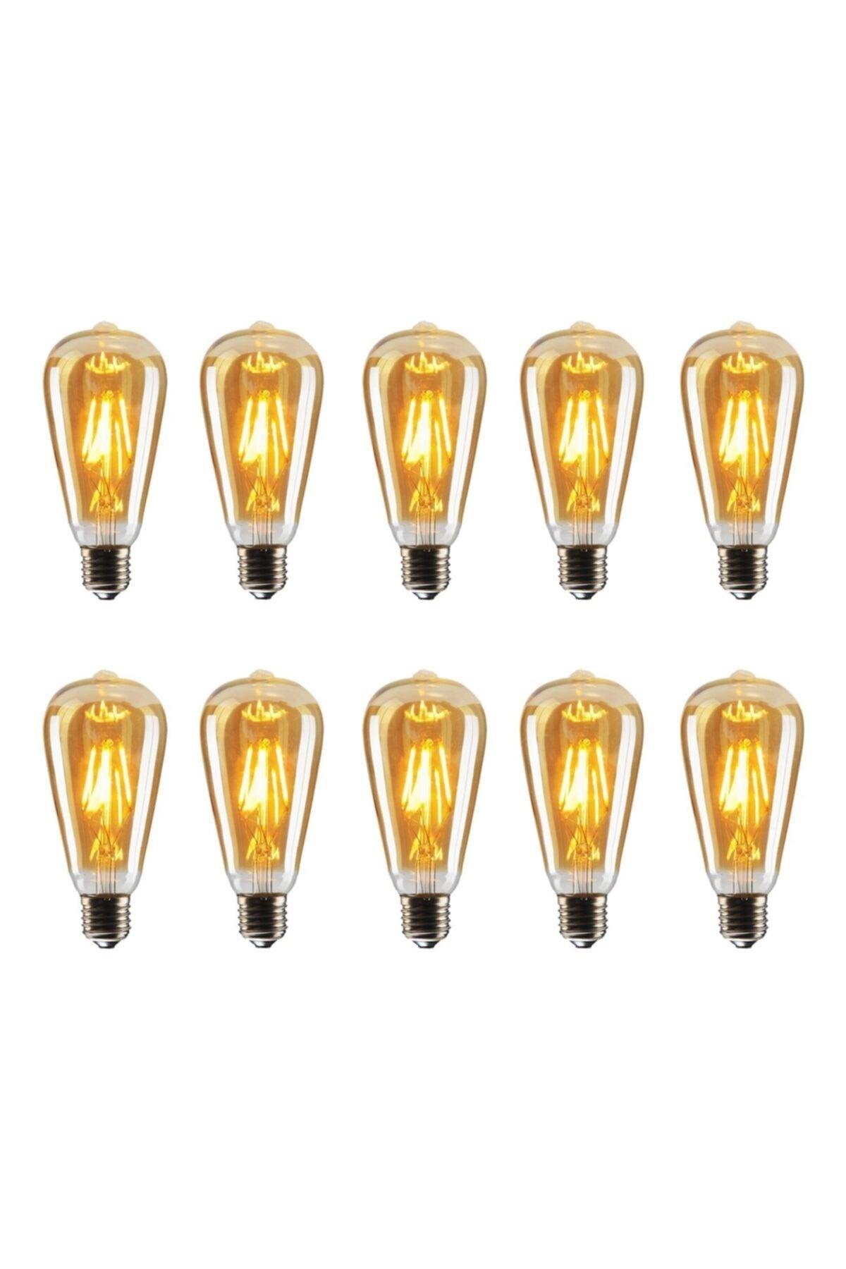 Heka 6w Rustic Led Bulb Yellow Light 10 Pcs