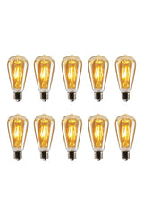 Heka 6w Rustic Led Bulb Yellow Light 10 Pcs