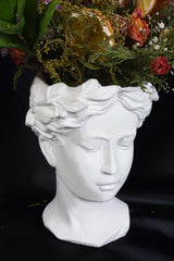 Helen Sculpture Bust Decorative Flower Pot 21 Cm - Swordslife