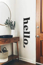 Hello Wooden Wall Decor Table - Swordslife