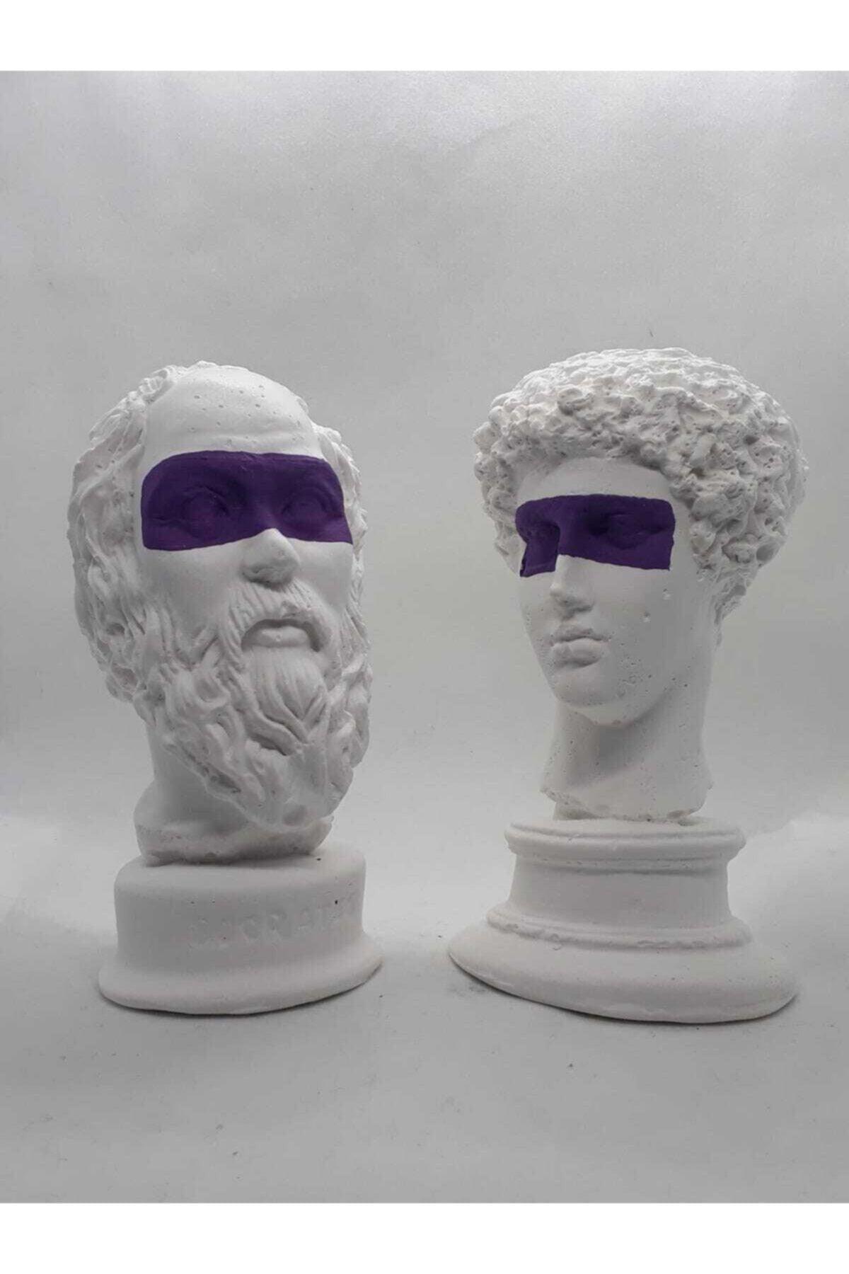 Hermes + Socrates Sculpture Bust Trinket 2 Pcs - Swordslife