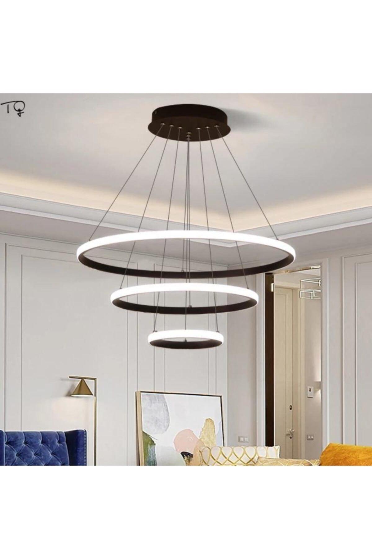 Ringa Black Sunlight Triple Led Chandelier Triple