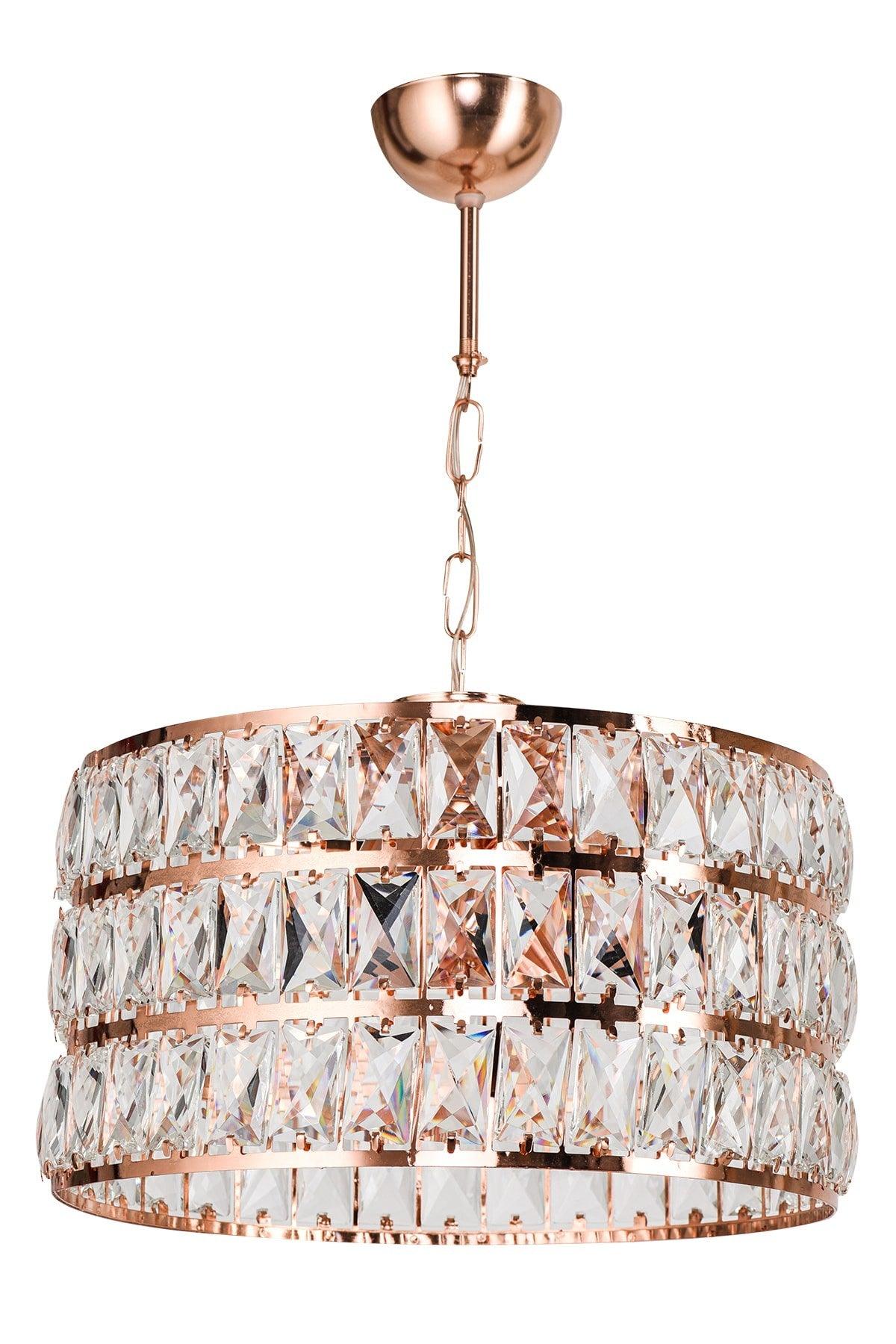 Heure Glass Chandelier Gold Mdrn-45 - Swordslife