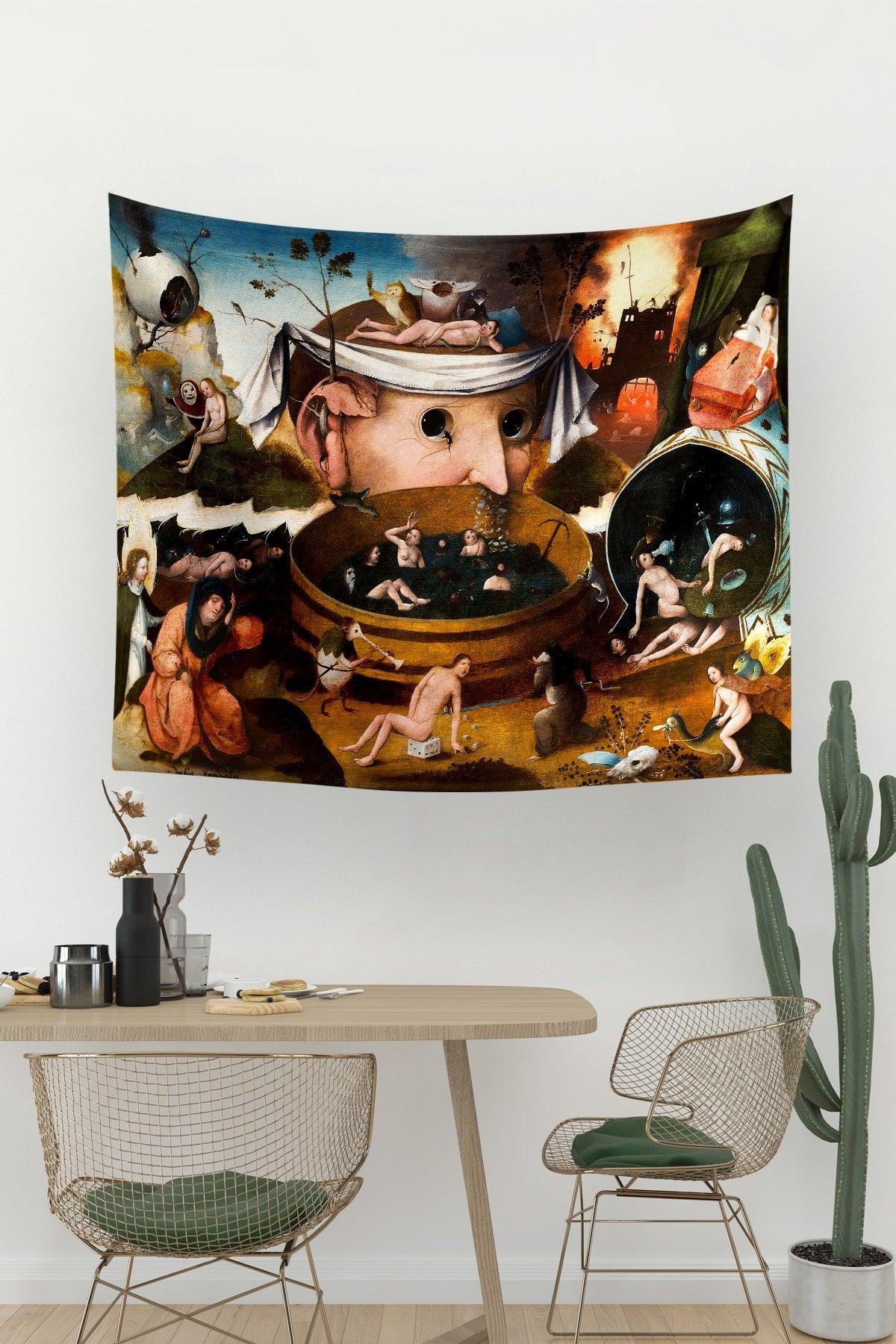 Hieronymus Bosch A Tondal Vision Wall Covering Carpet 70x90 Cm - Swordslife