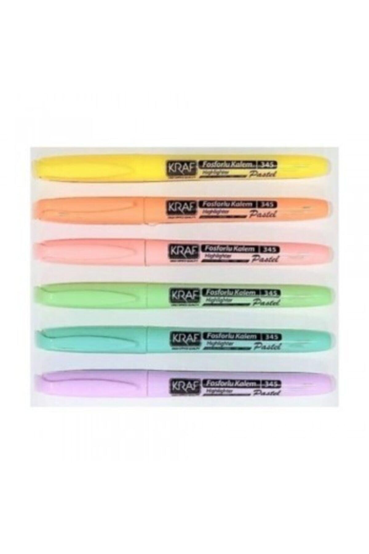 Highlighter Pastel Pen Type 6 Pcs 345