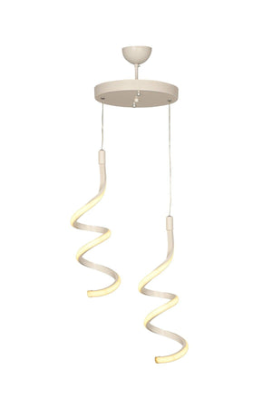 Hilton 2 Liter Three Color Led White Chandelier - Swordslife