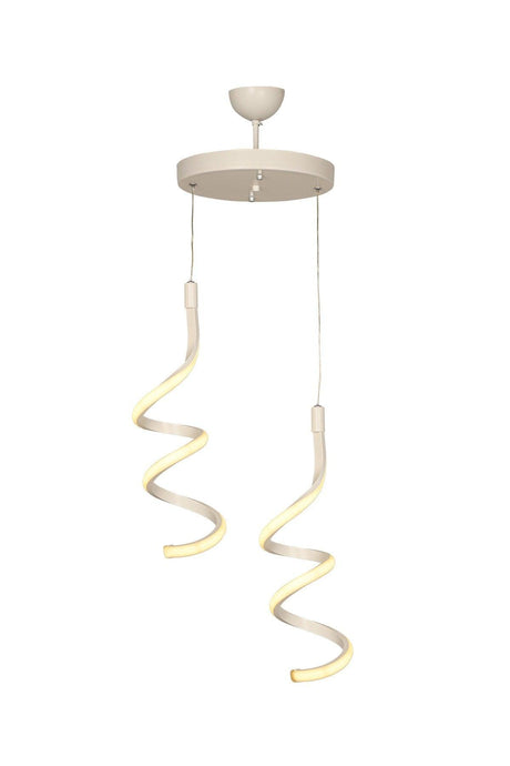 Hilton 2 Liter Three Color Led White Chandelier - Swordslife