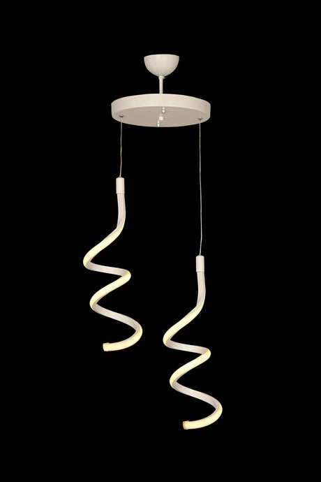 Hilton 2 Liter Three Color Led White Chandelier - Swordslife