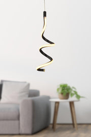 Hilton Single Three Color Led Chandelier Black - Swordslife