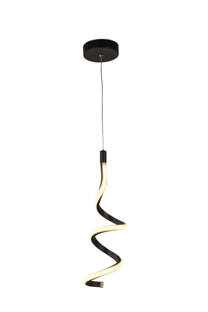 Hilton Single Three Color Led Chandelier Black - Swordslife