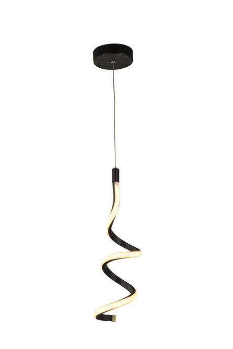 Hilton Single Three Color Led Chandelier Black - Swordslife