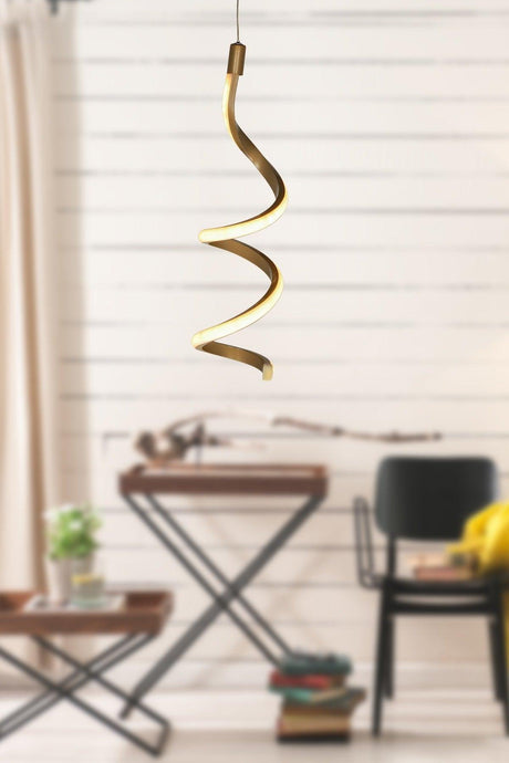 Hilton Single Three Color Led Tumbled Chandelier - Swordslife