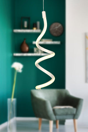 Hilton Single Three Color Led White Chandelier - Swordslife