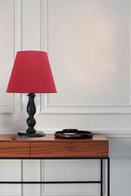 Himara Red Lampenschirm Salon Desktop Lampe Showcase Hotel Dekorative Vintage Cafe Schlafzimmer - Swordslife