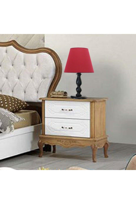 Himara Red Lampenschirm Salon Desktop Lampe Showcase Hotel Dekorative Vintage Cafe Schlafzimmer - Swordslife