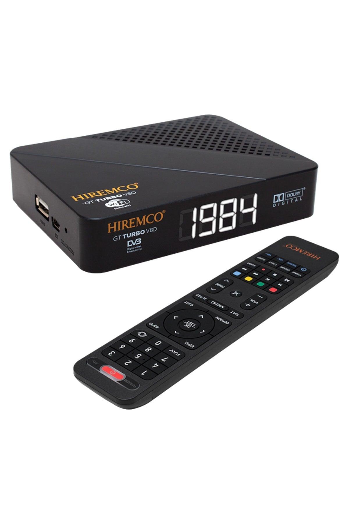 Hiremco Gt Turbo V8d Hd Ip Tv Plus Ethernet Linux Based Internal Wifi Full Hd Mini Satellite Receiver - Swordslife