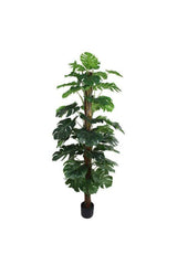Home Çiçek Monstera Salon Wrap Tropik Salon Pflanze Künstlicher Baum 150cm - Swordslife